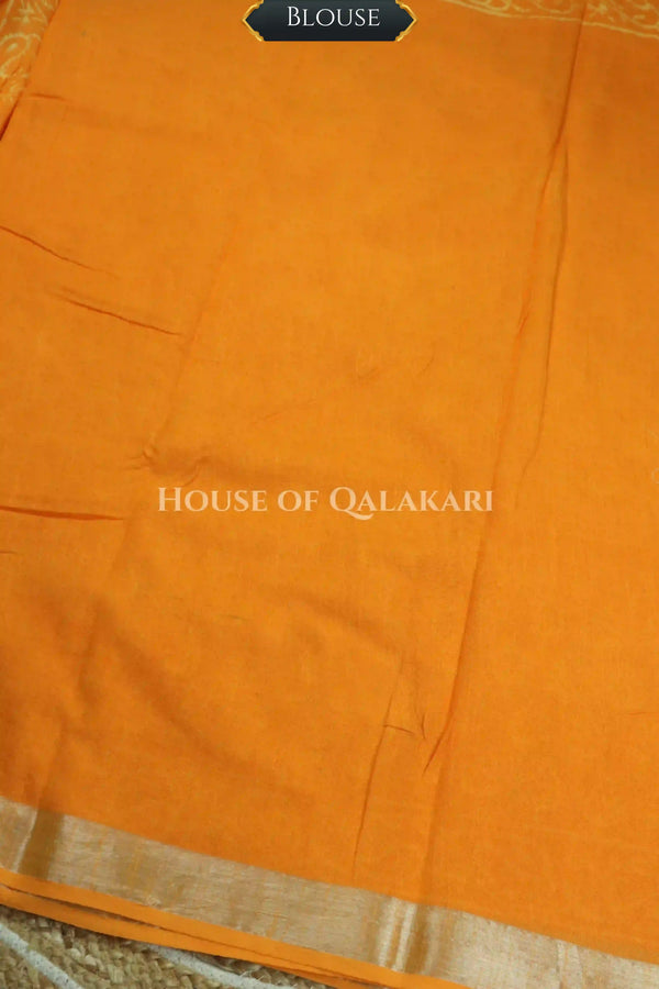 linen cotton saree 487 blouse