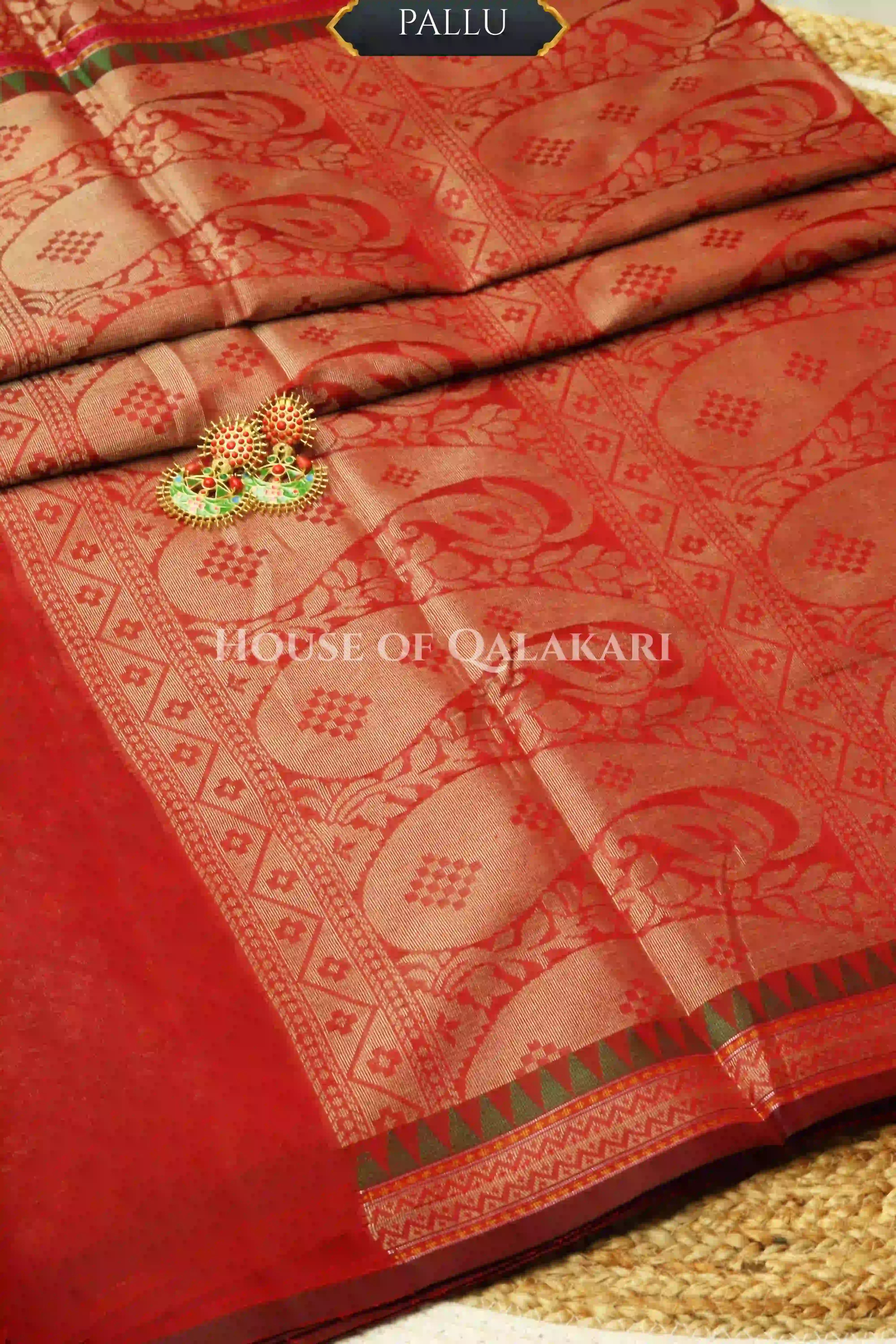 Mulmul cotton patola saree pallu