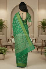 mulmul cotton patola saree 0429 back pose