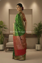 Silk Saree back pose