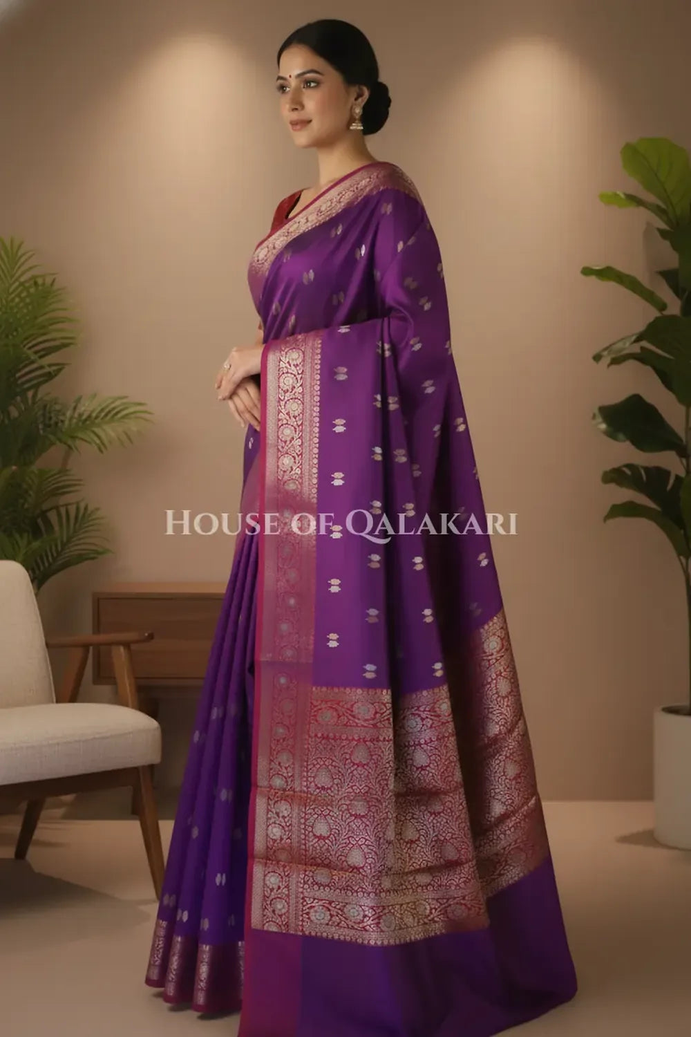 Silk Saree side pose