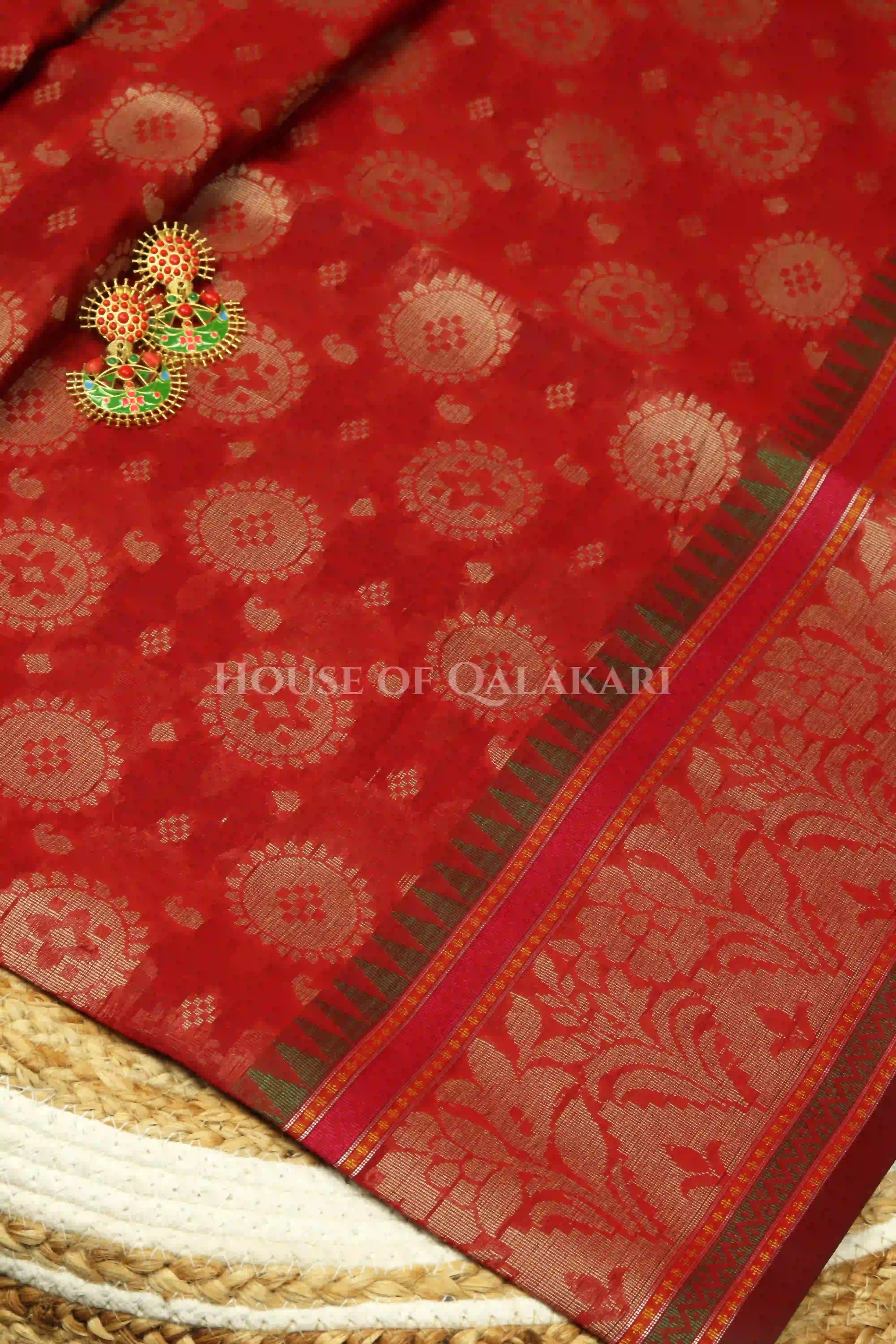Mulmul cotton patola saree body