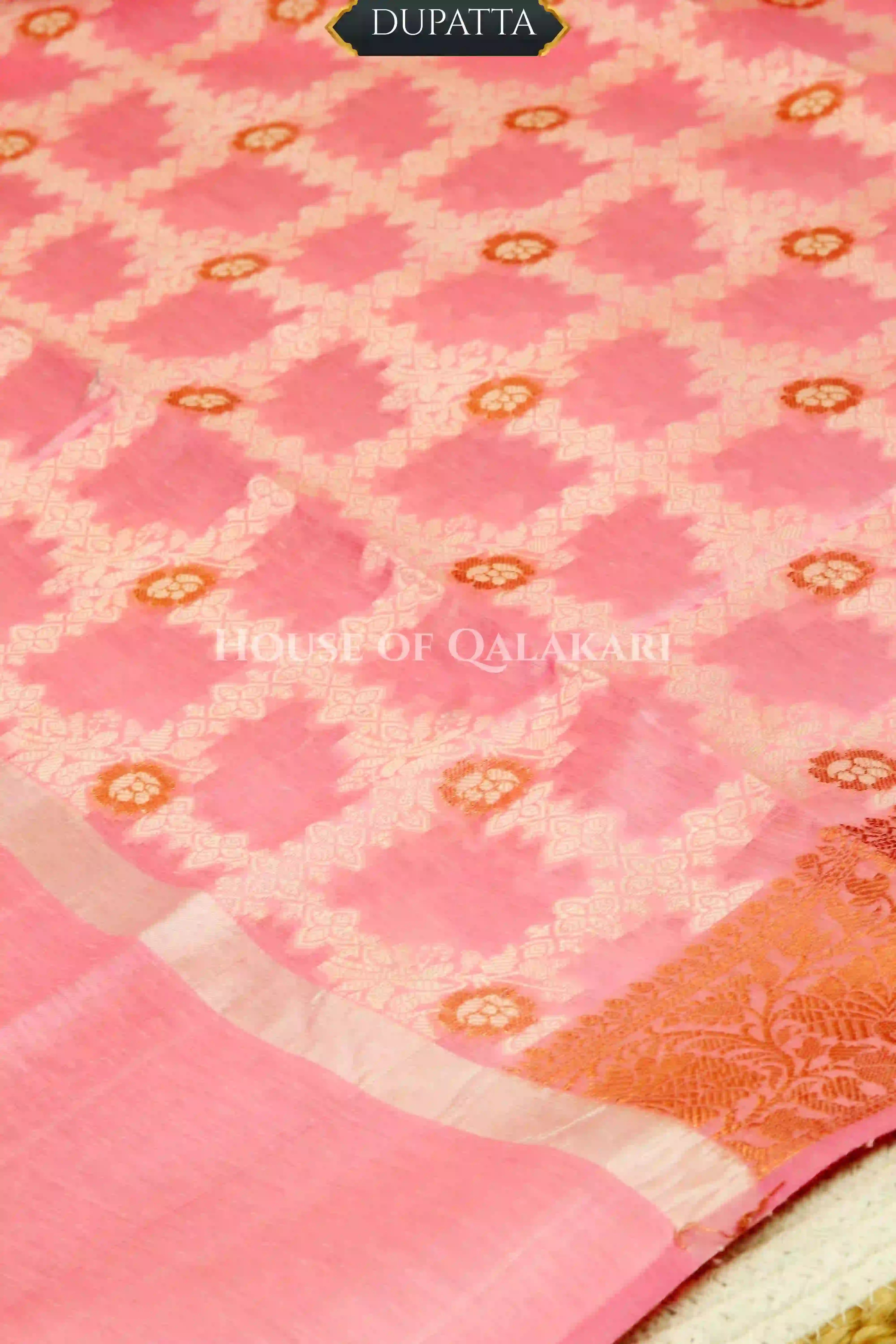 chanderi cotton dress material dupatta