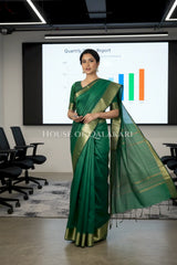 cotton saree 0340 office pose1