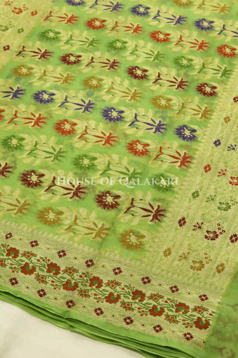 Khaddi Georget Silk Saree Pallu