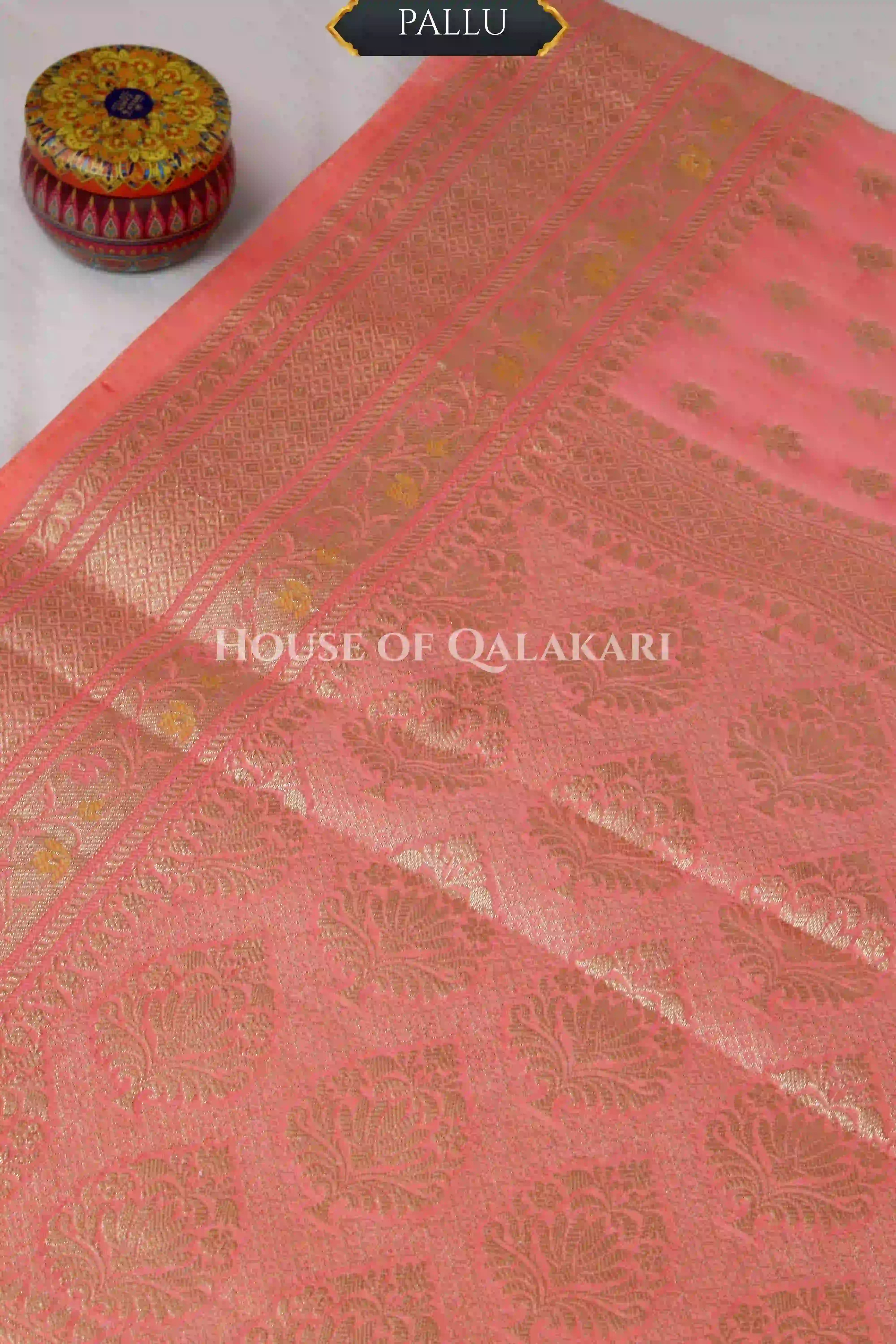 monga pure silk saree pallu