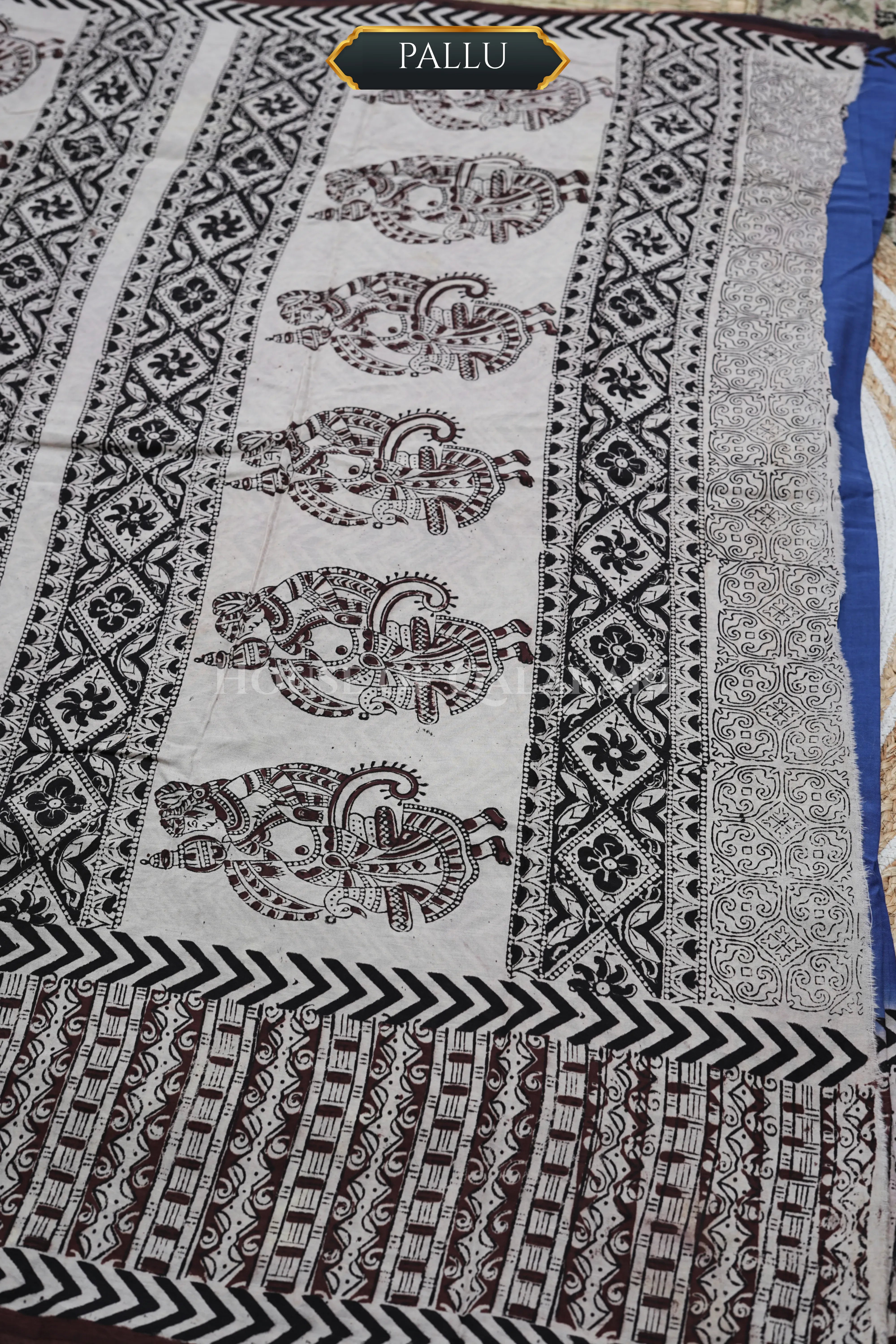 chennuri silk kalamkari saree 0445 pallu