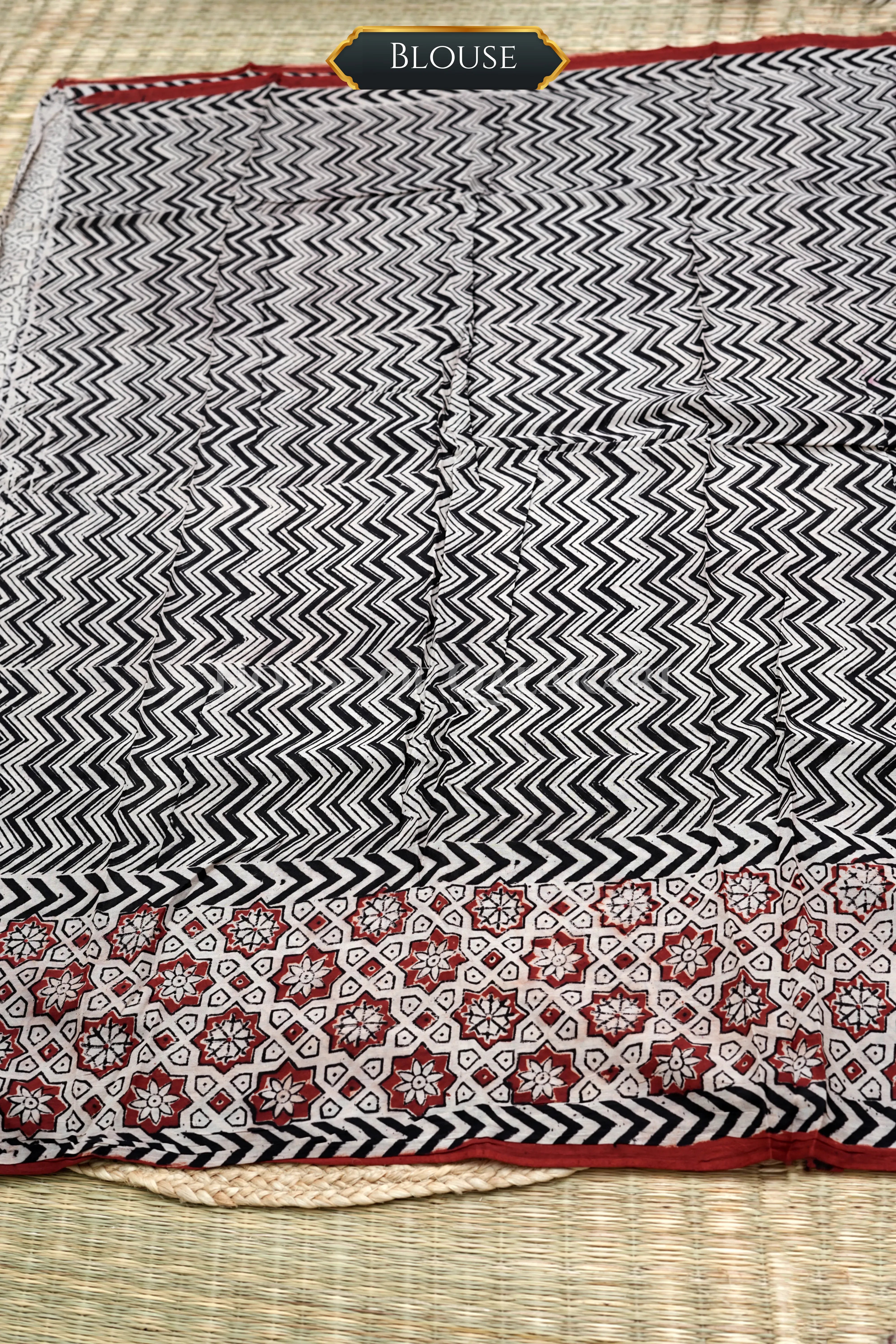 chennuri silk kalamkari saree 0450 blouse