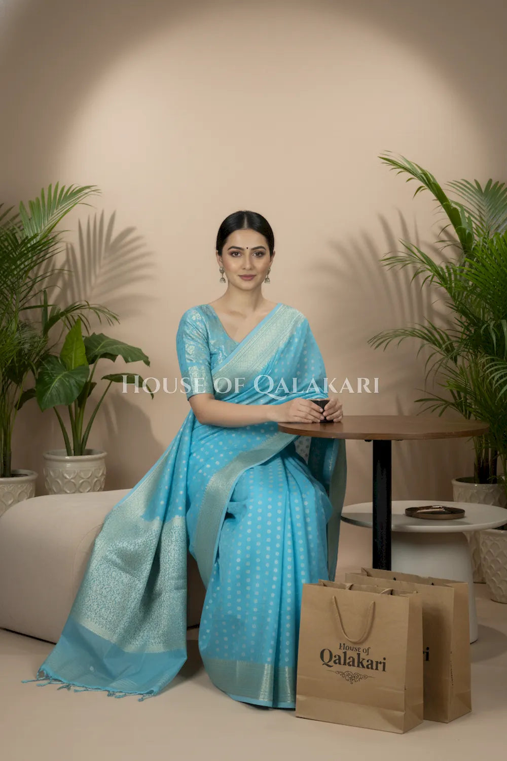 cotton saree 0355 outdoor pose