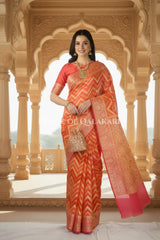 Khaddi Georget Silk Saree Bridal Pose
