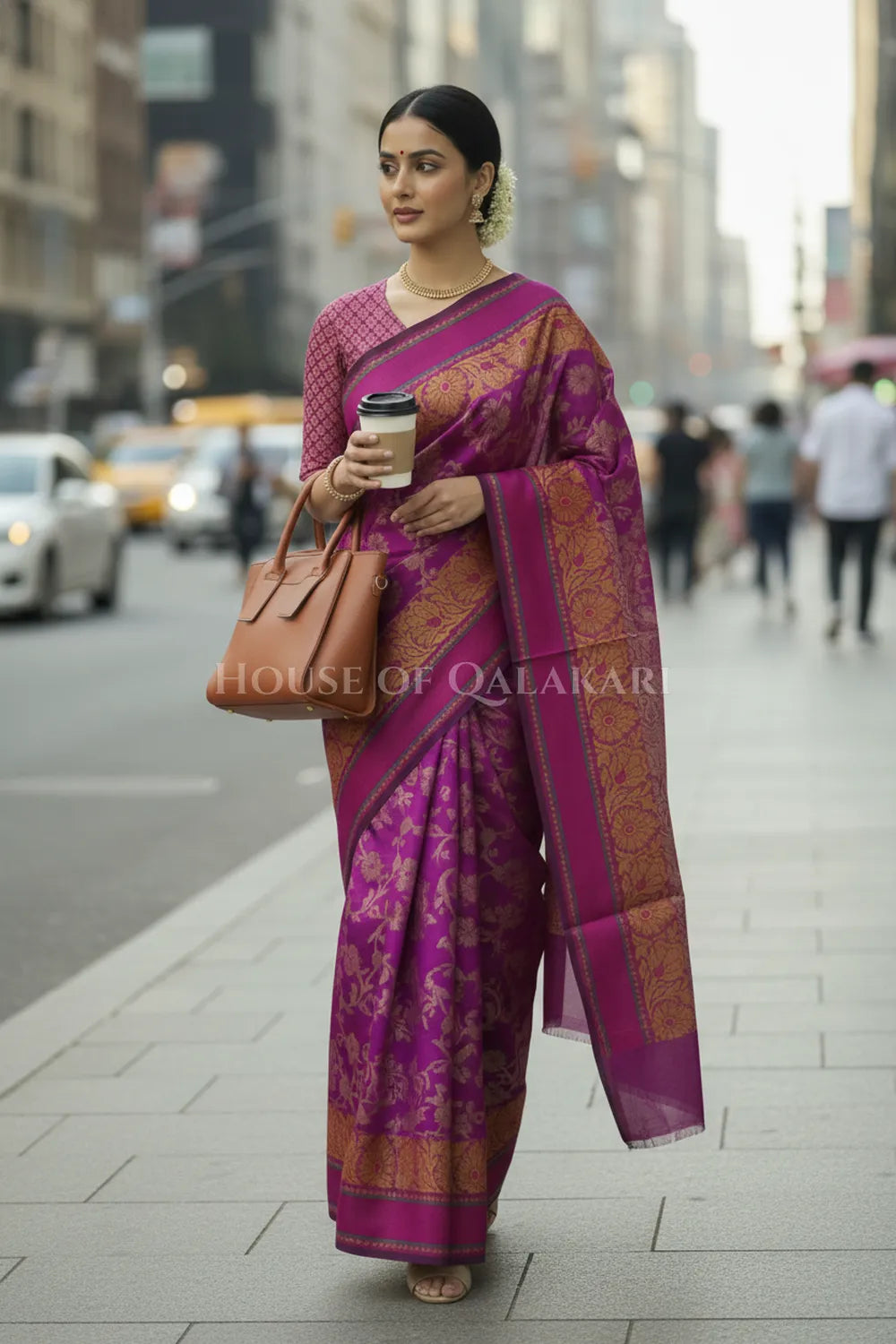 mulmul cotton patola saree 0414 outside pose