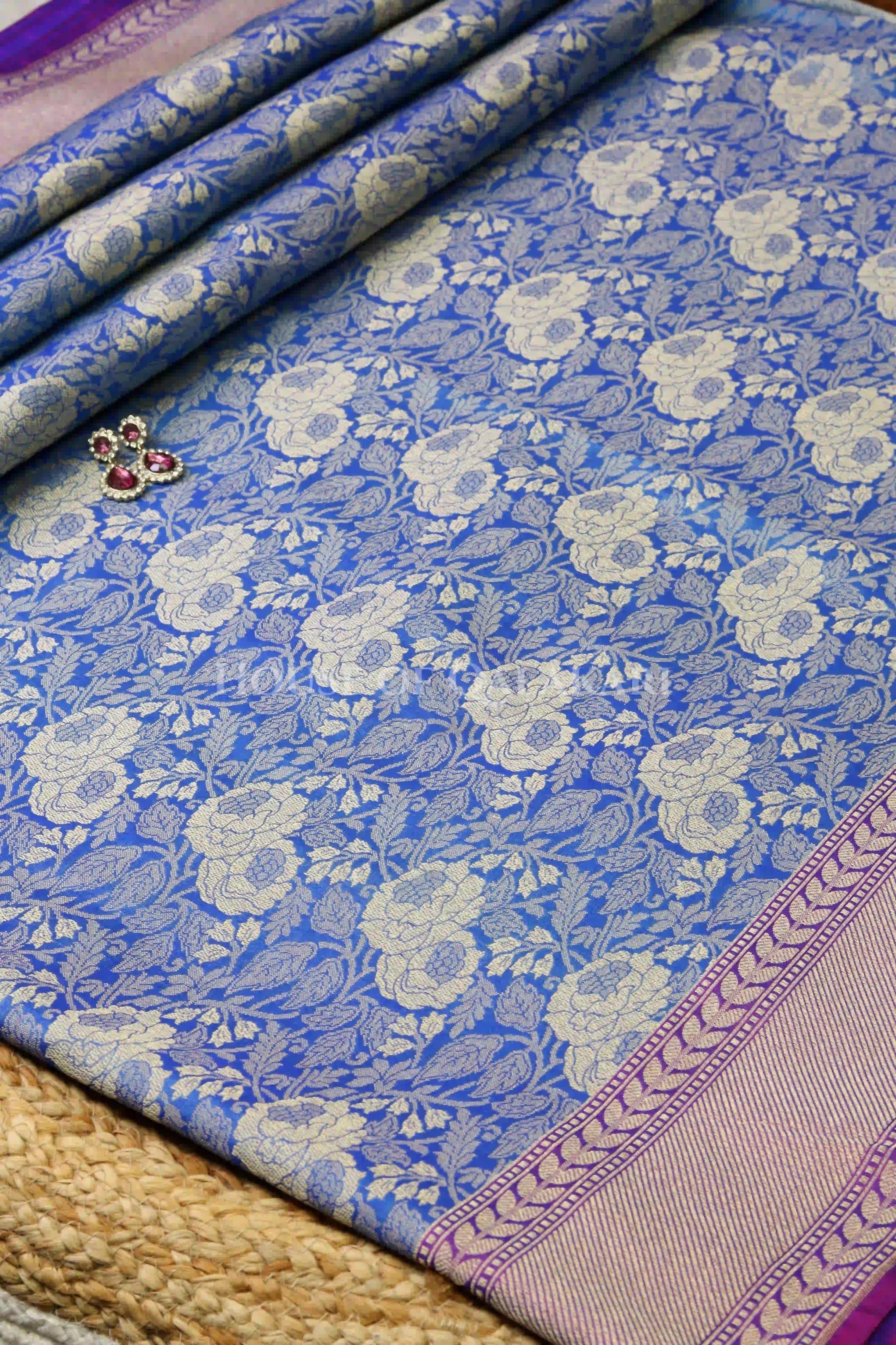 georget silk saree body