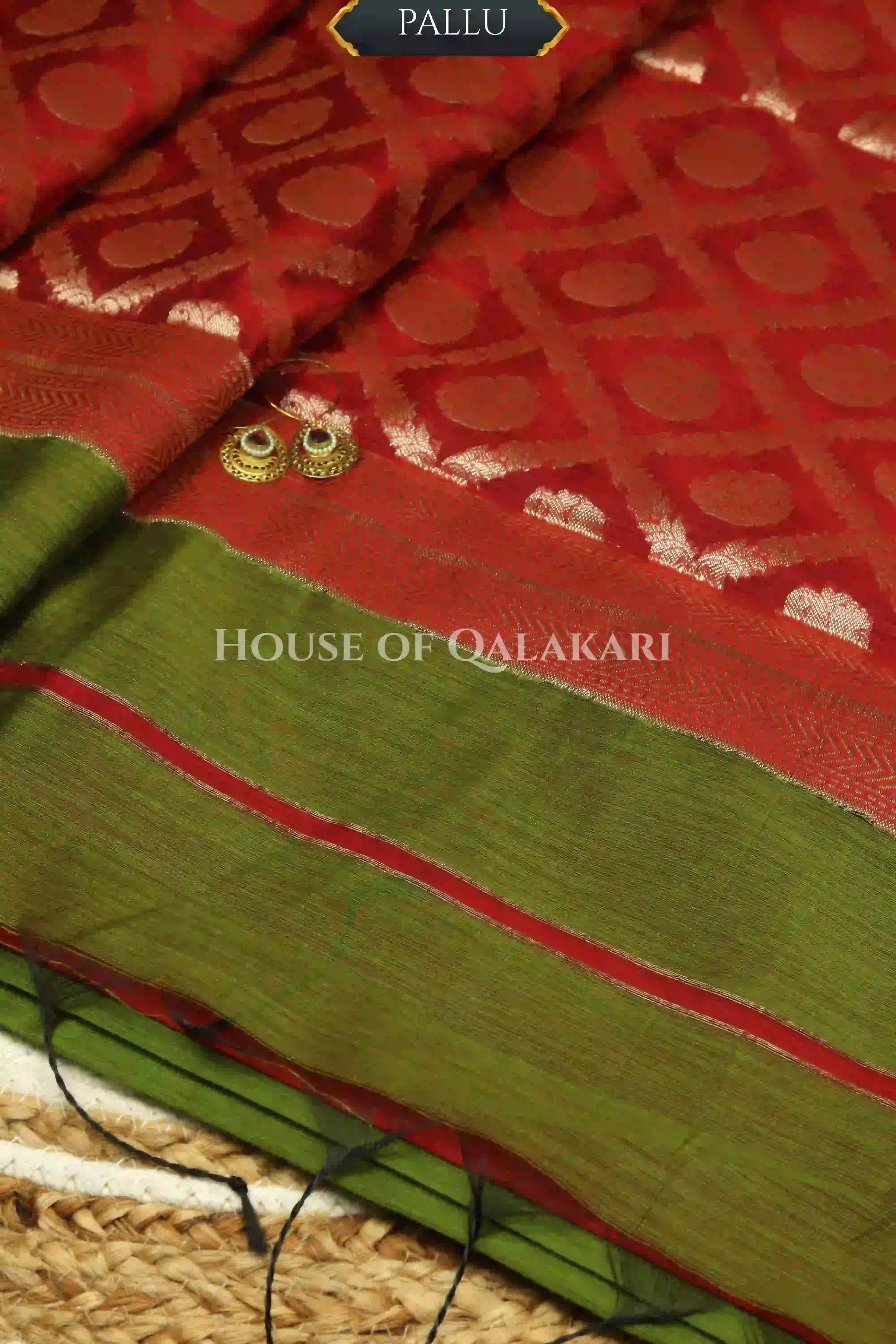 chanderi cotton saree pallu
