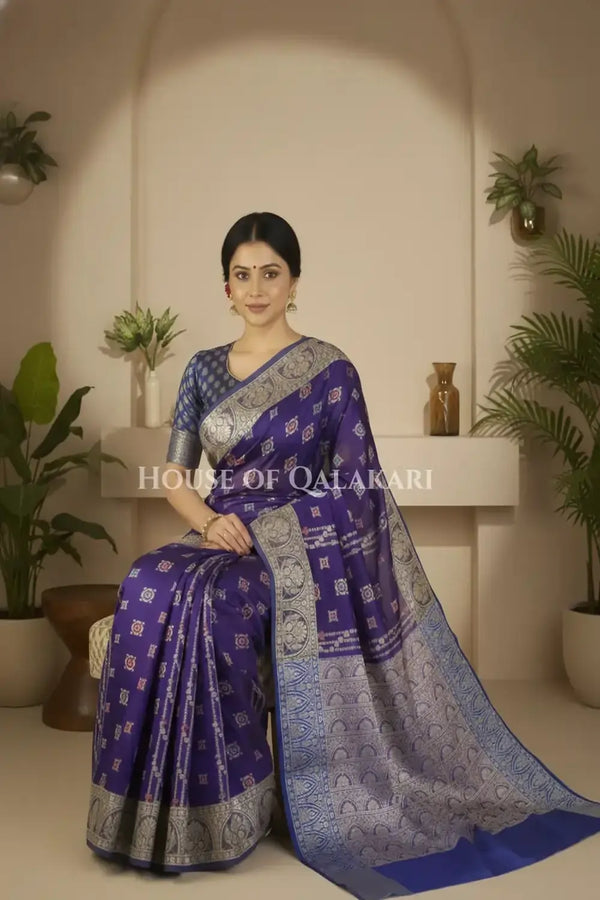Cotton Saree sitting pose