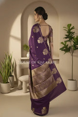 Mango Silk Saree back pose