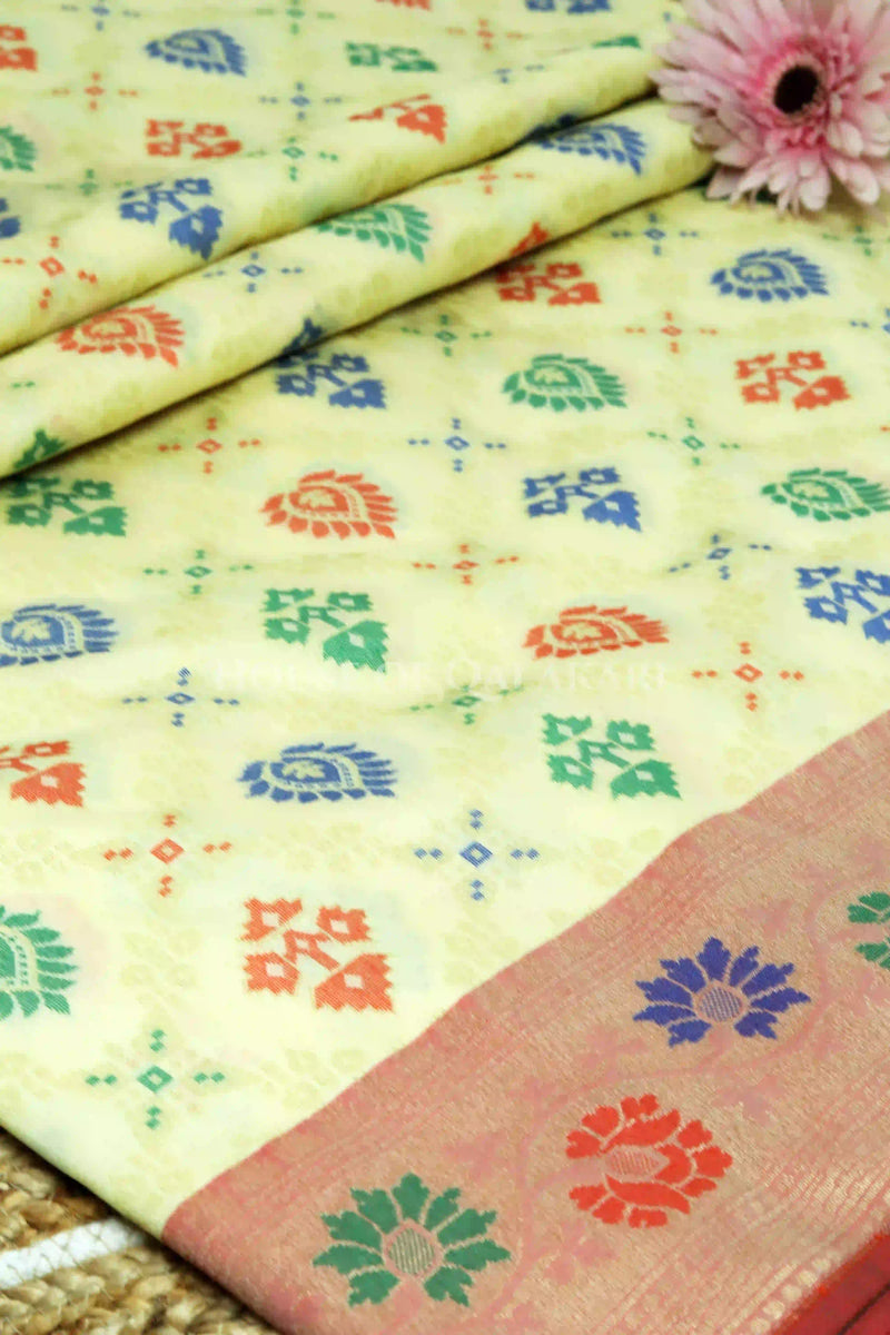 georget silk saree body