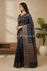 cotton saree side pose