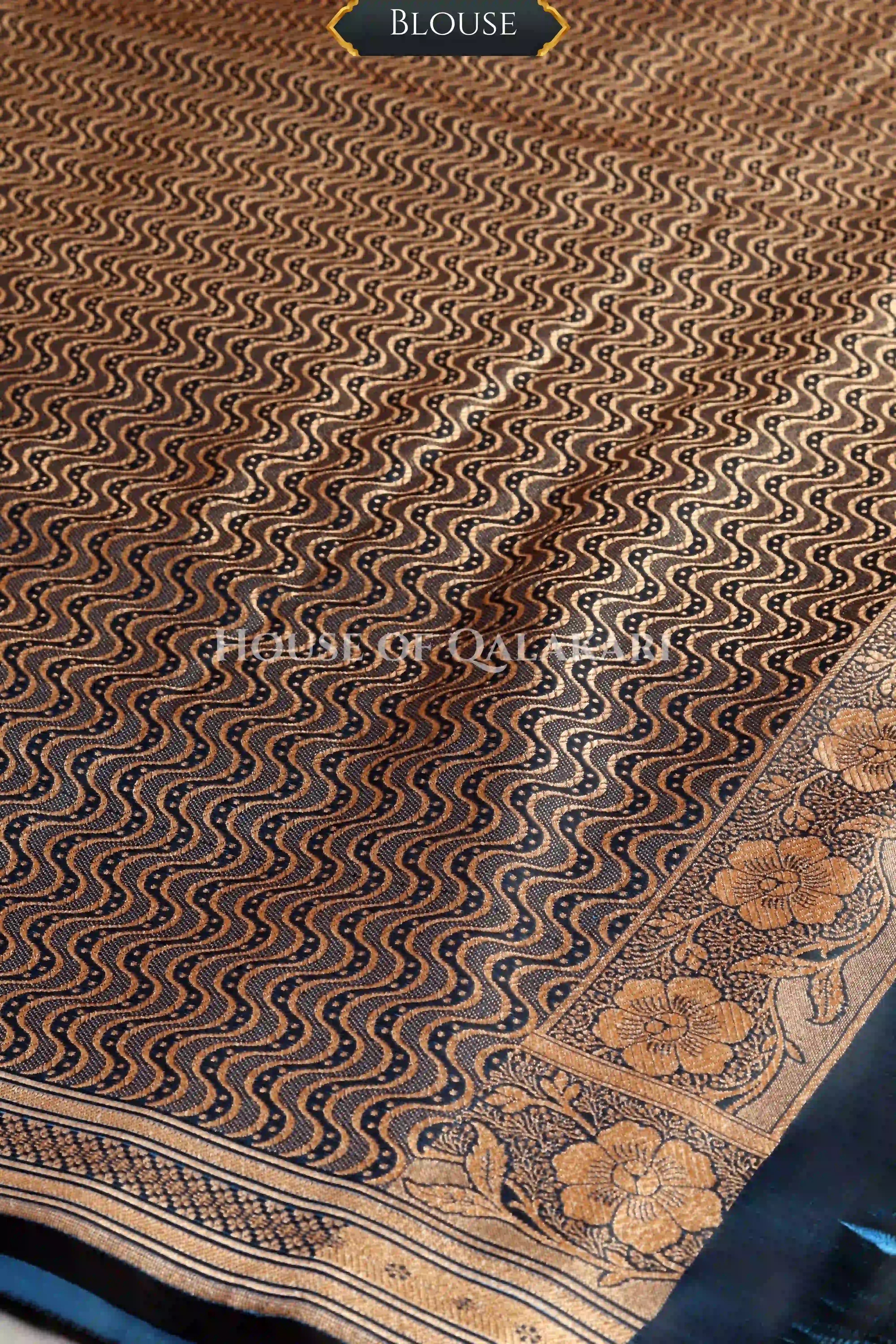 Double Katan Silk Saree blouse