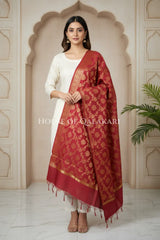 silk dupatta 0237 front pose1