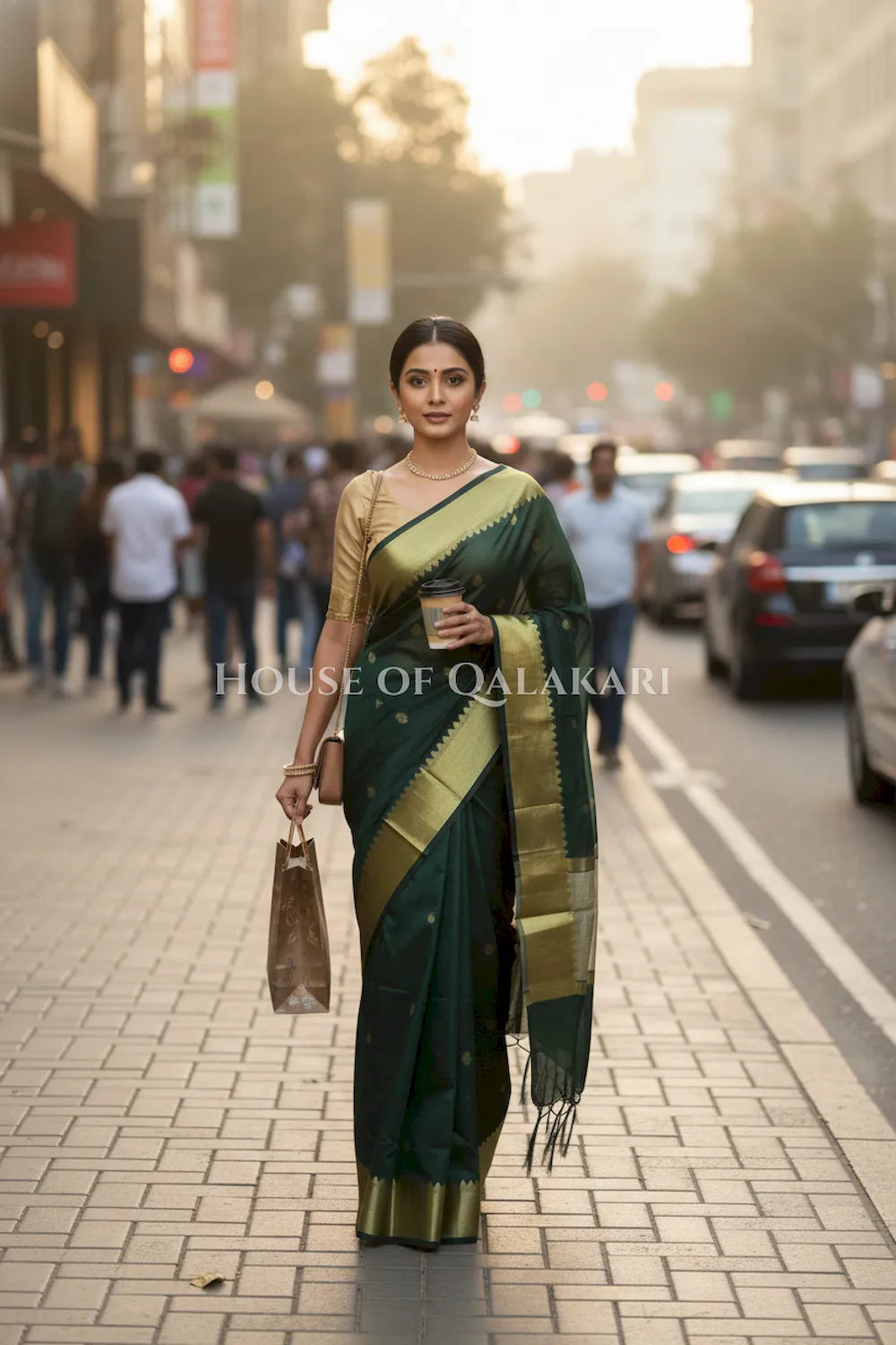 cotton saree 0345 outdoor pose
