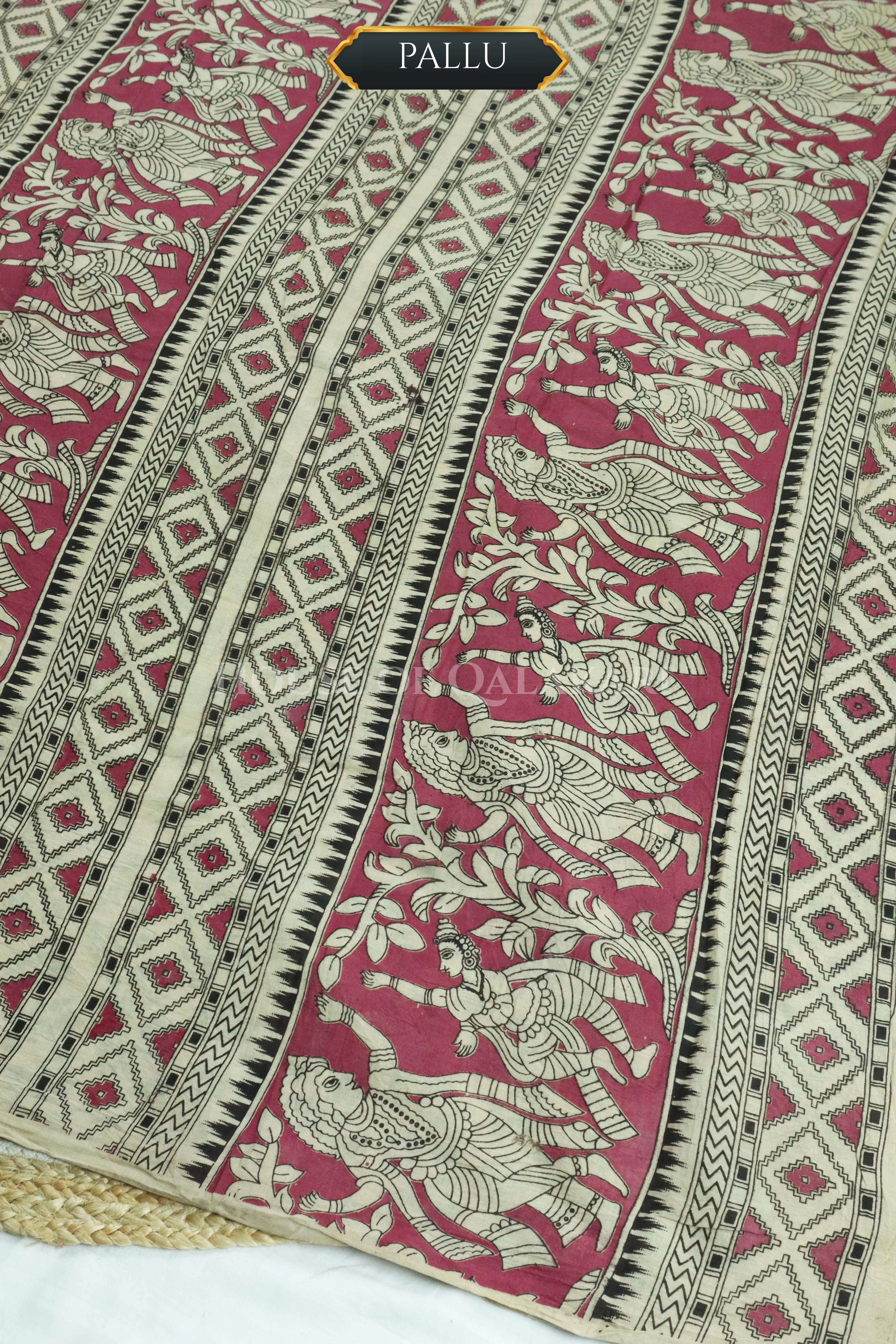 cotton kalamkari saree 0465 body