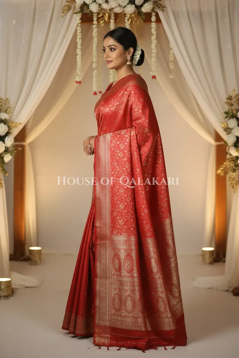 Pure Silk Saree side pose