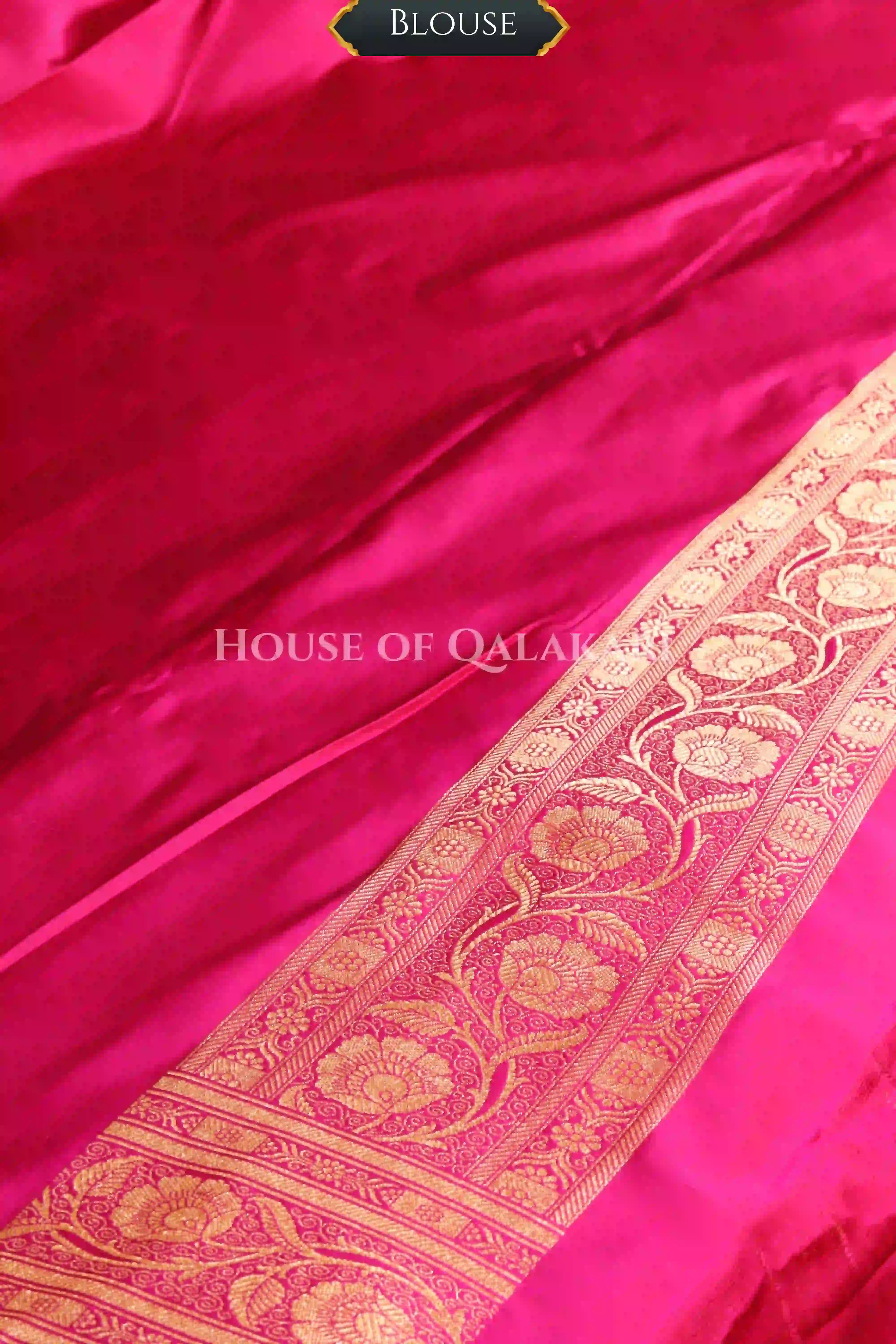 Double Katan Silk Saree blouse
