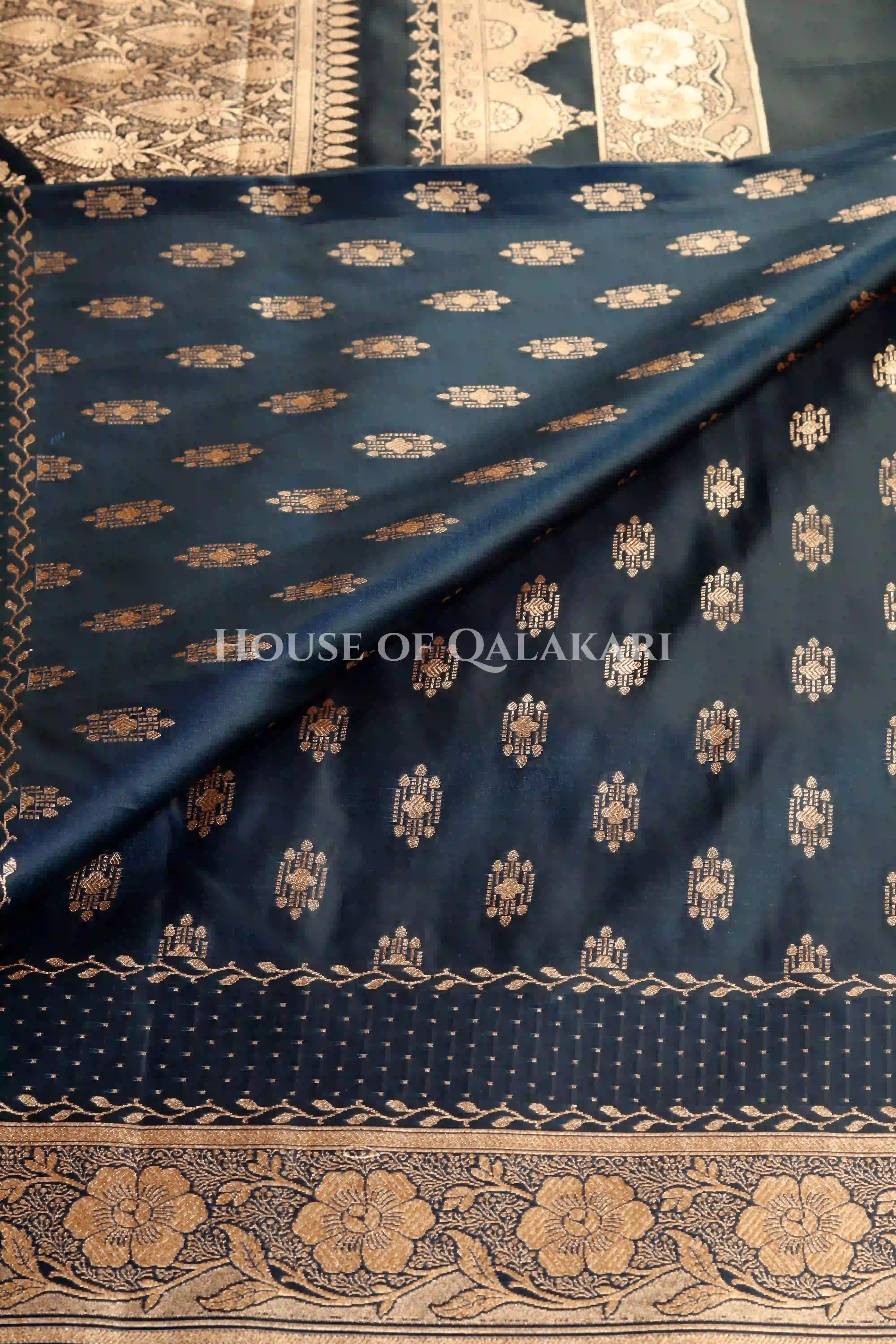 Double Katan Silk Saree border