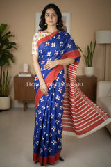 mulmul cotton bagru saree 404 dramatic pose