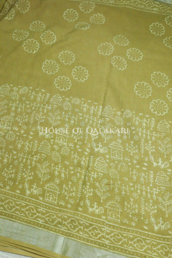 linen cotton saree 493 body