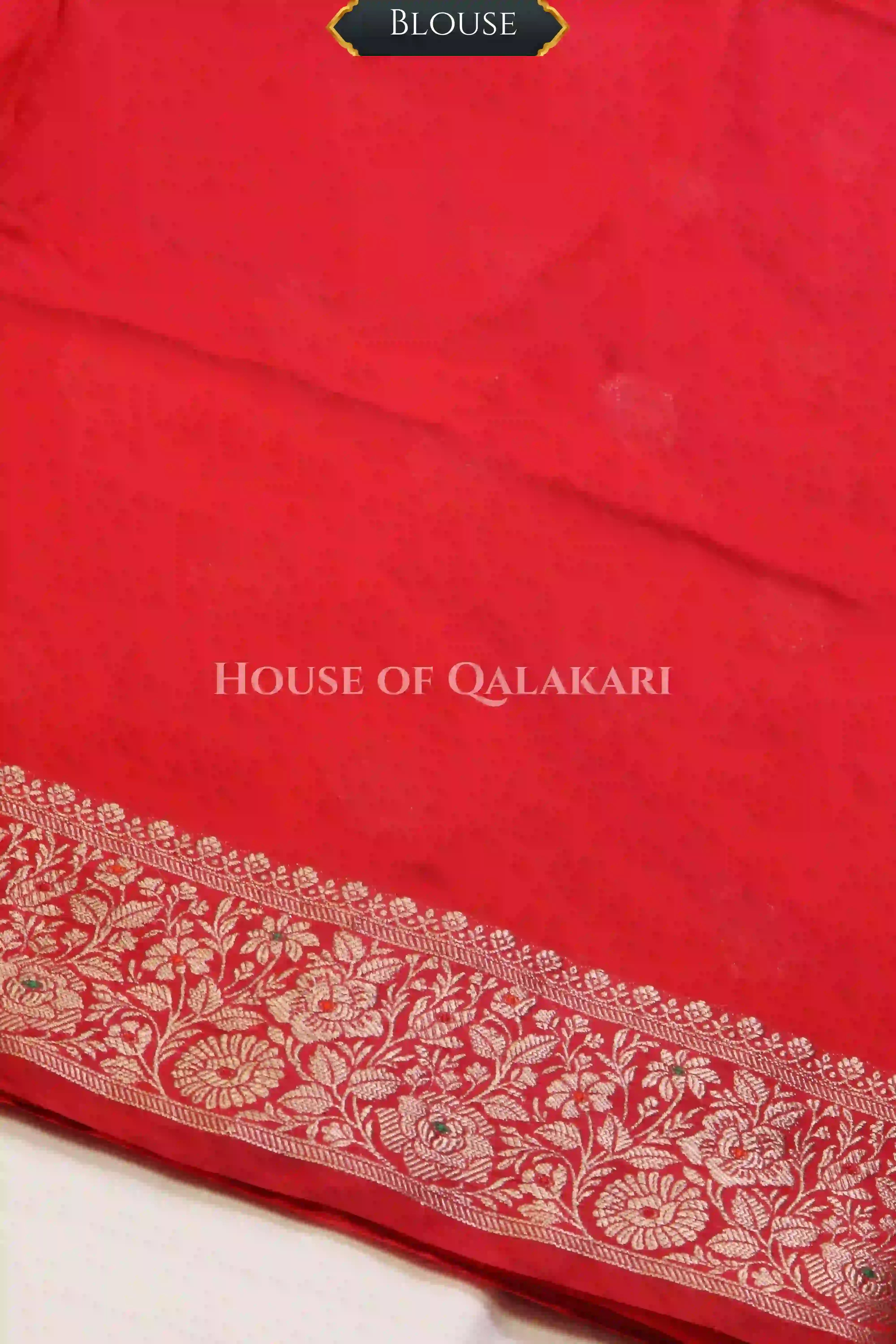 moonga silk saree blouse