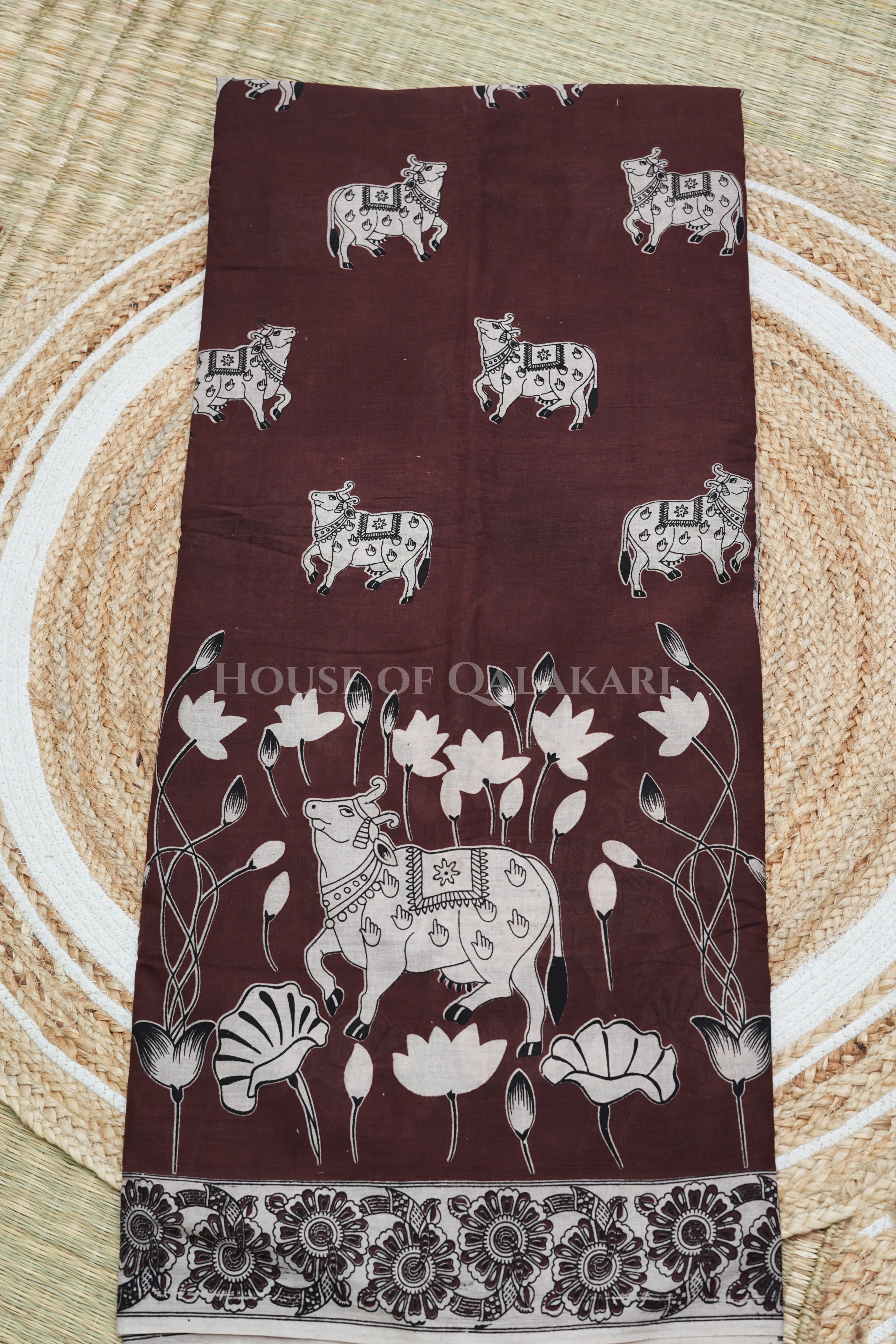 cotton kalamkari saree 0457 body