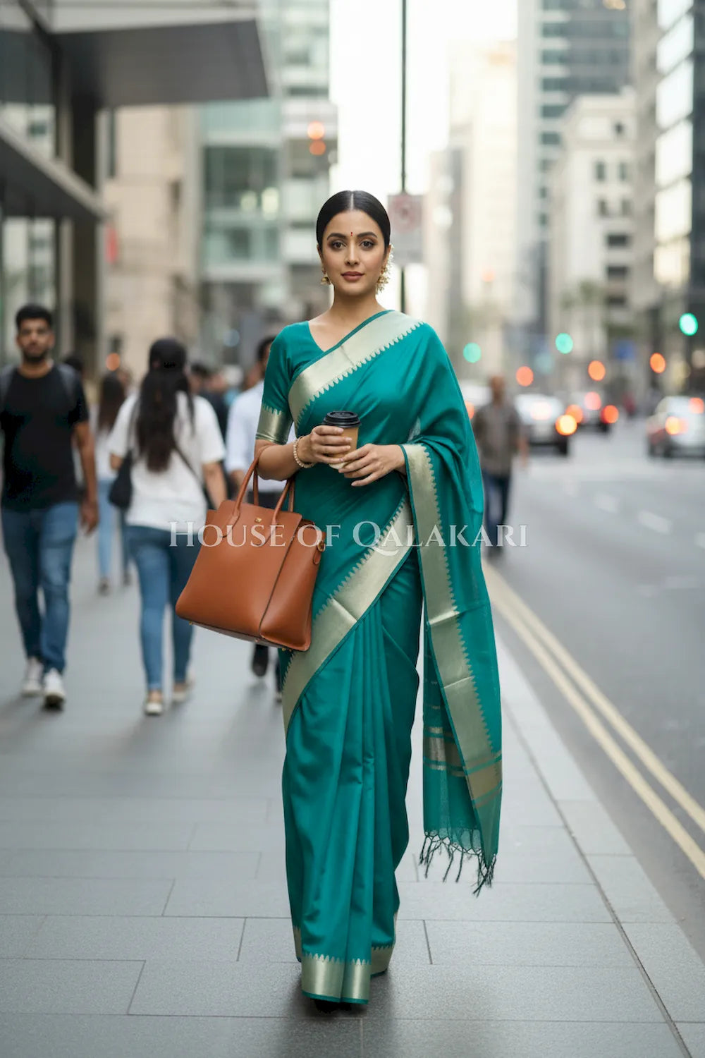 cotton saree 0341 outdoor pose