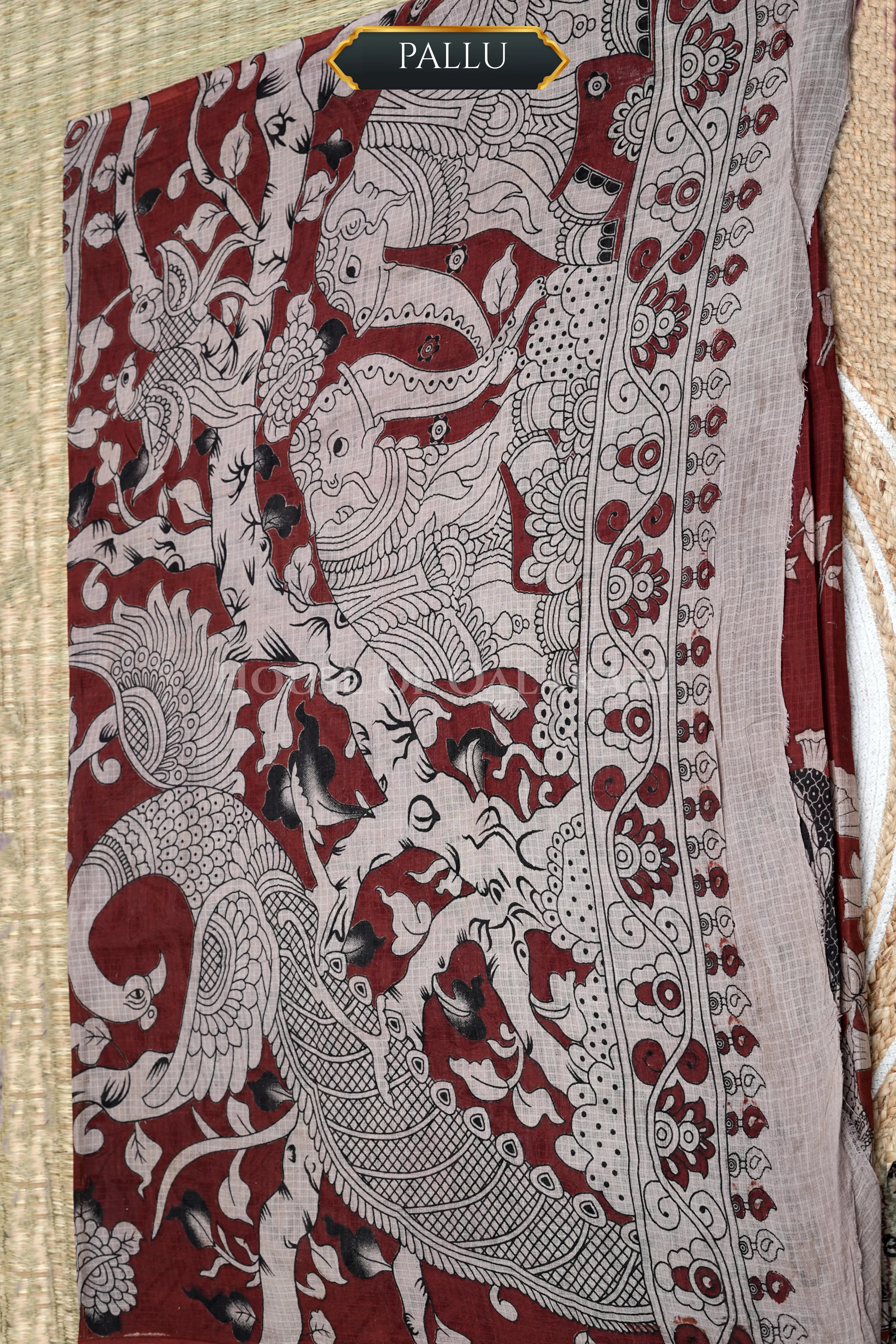 kota cotton kalamkari saree 0452 pallu