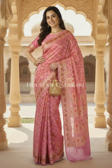 Khaddi Georget Silk Saree Bridal Pose