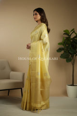 moonga silk saree side pose