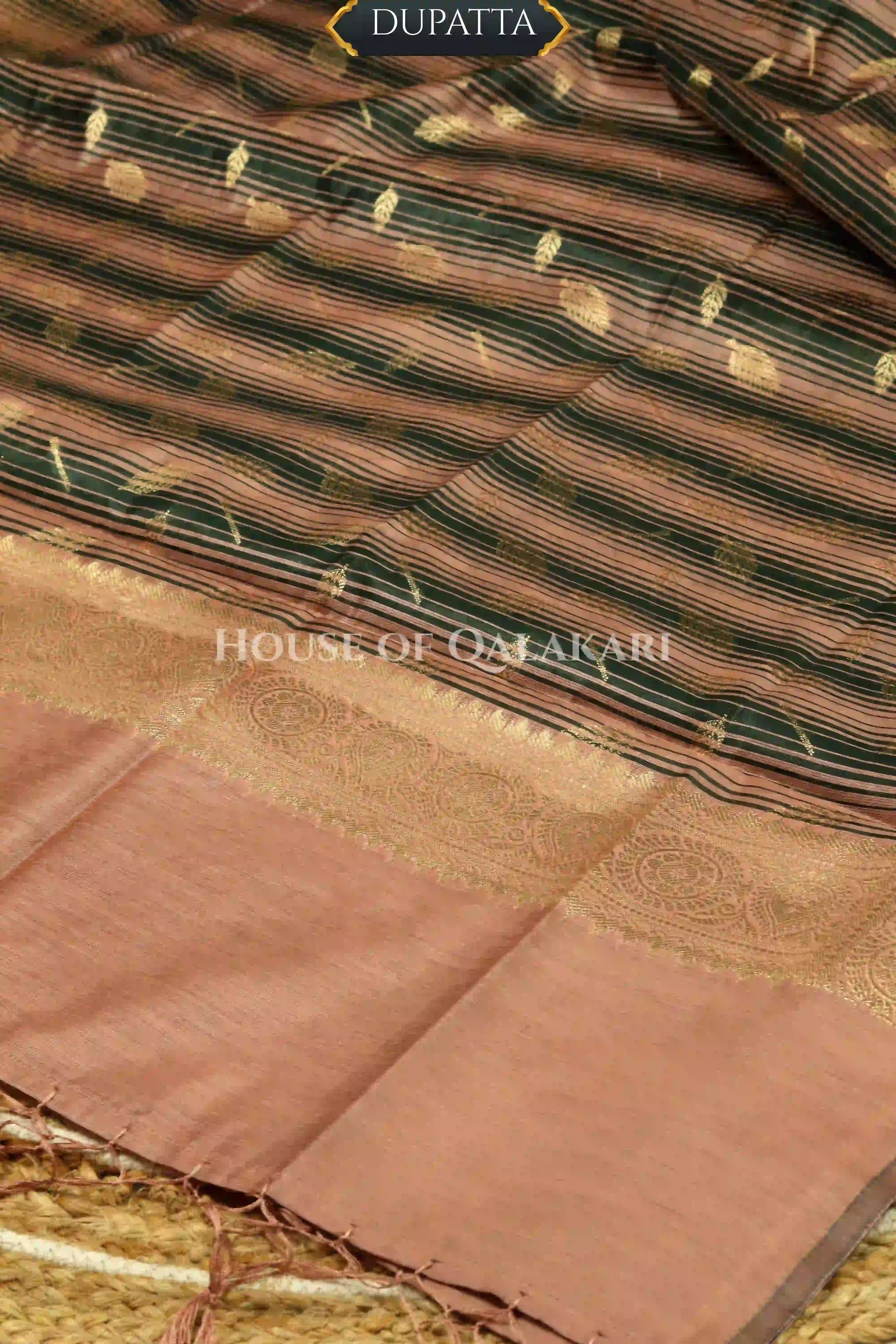 Cotton Silk blend Dress Material dupatta