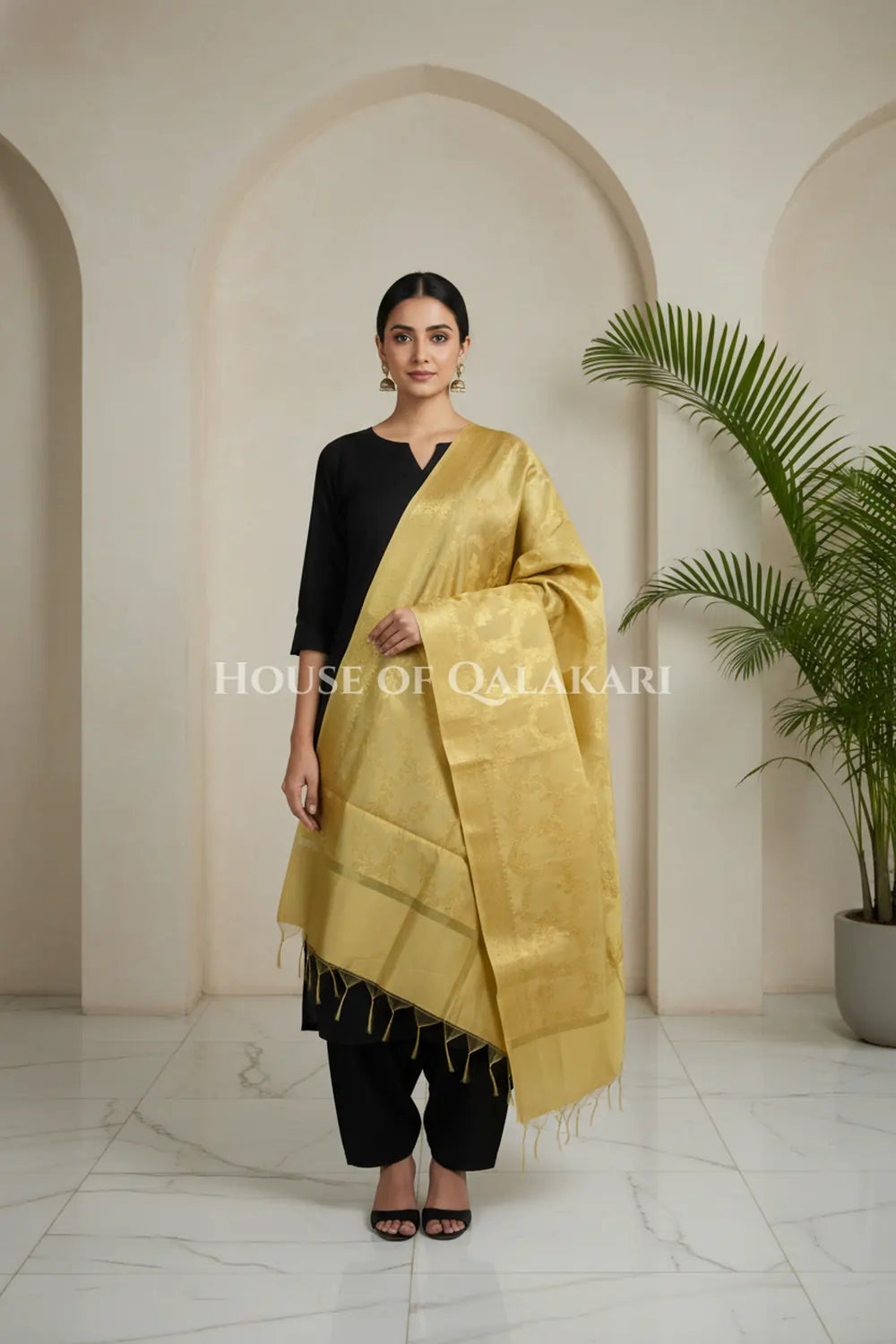 silk dupatta 0244 front pose2