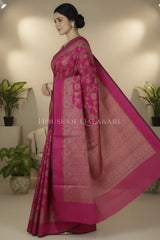 mulmul cotton patola saree 0418 side pose