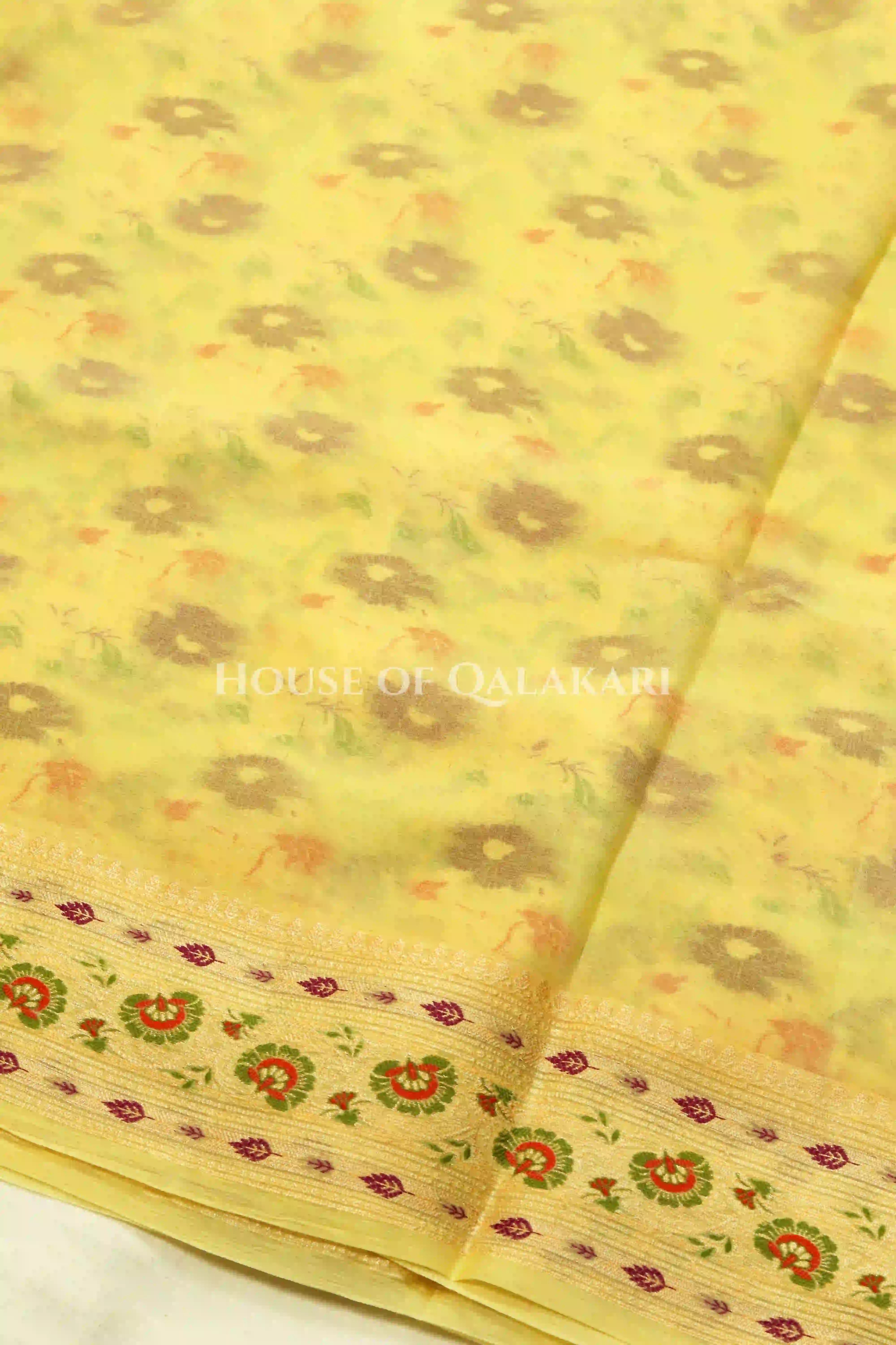 Khaddi Georget Silk Saree Blouse