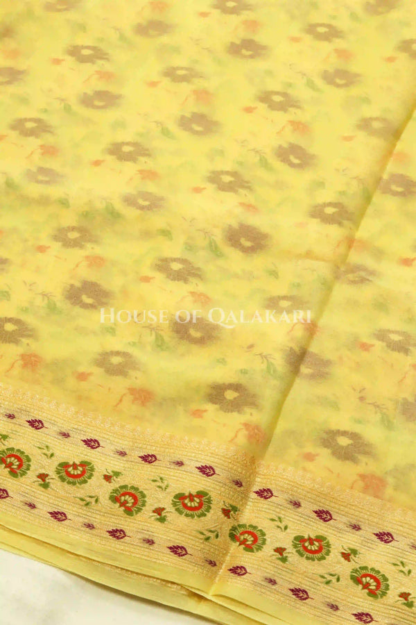 Khaddi Georget Silk Saree Blouse