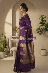 Mango Silk Saree side pose