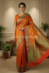 Georget Silk Saree front pose