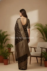 Cotton Saree back pose