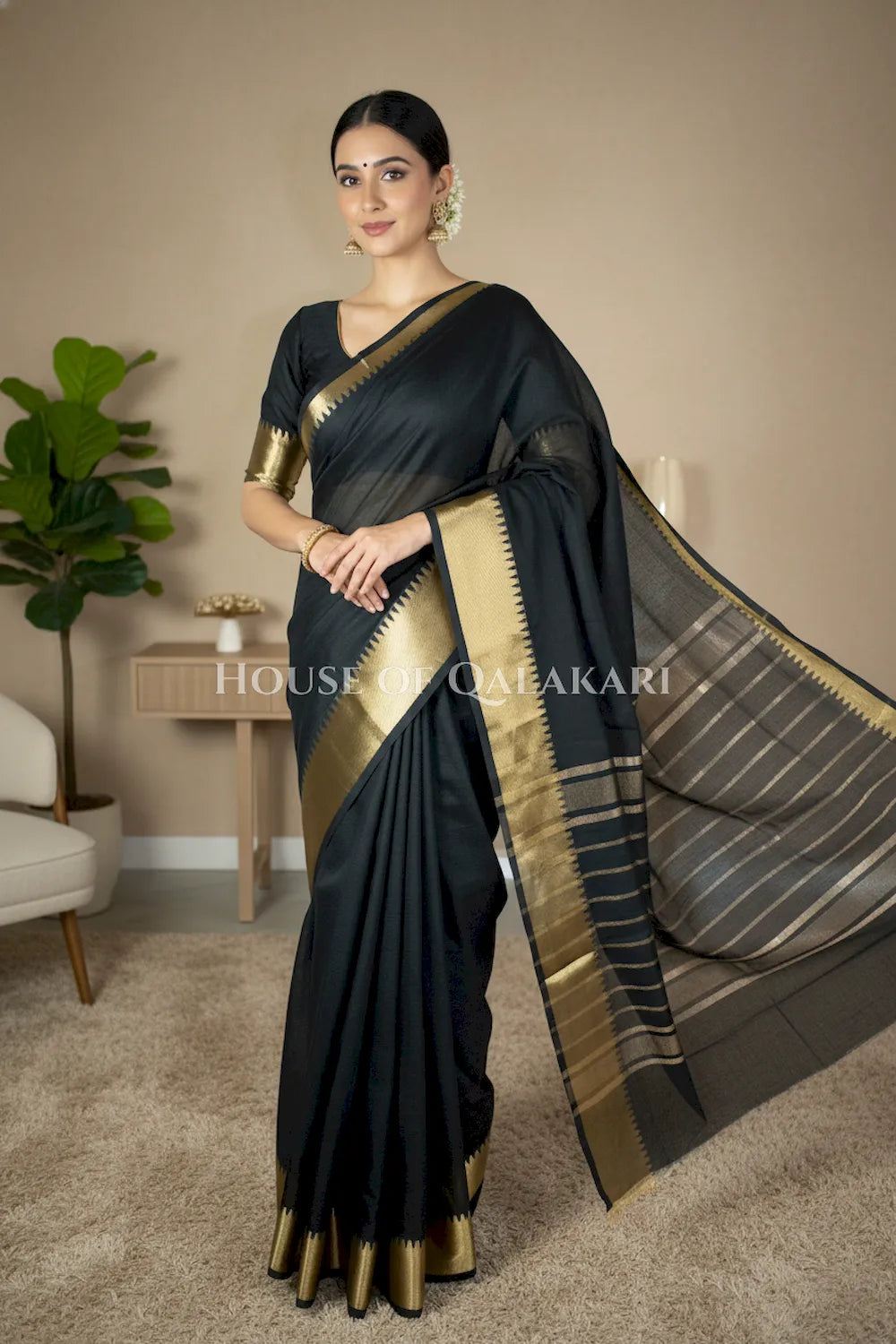 cotton saree 0342 front pose