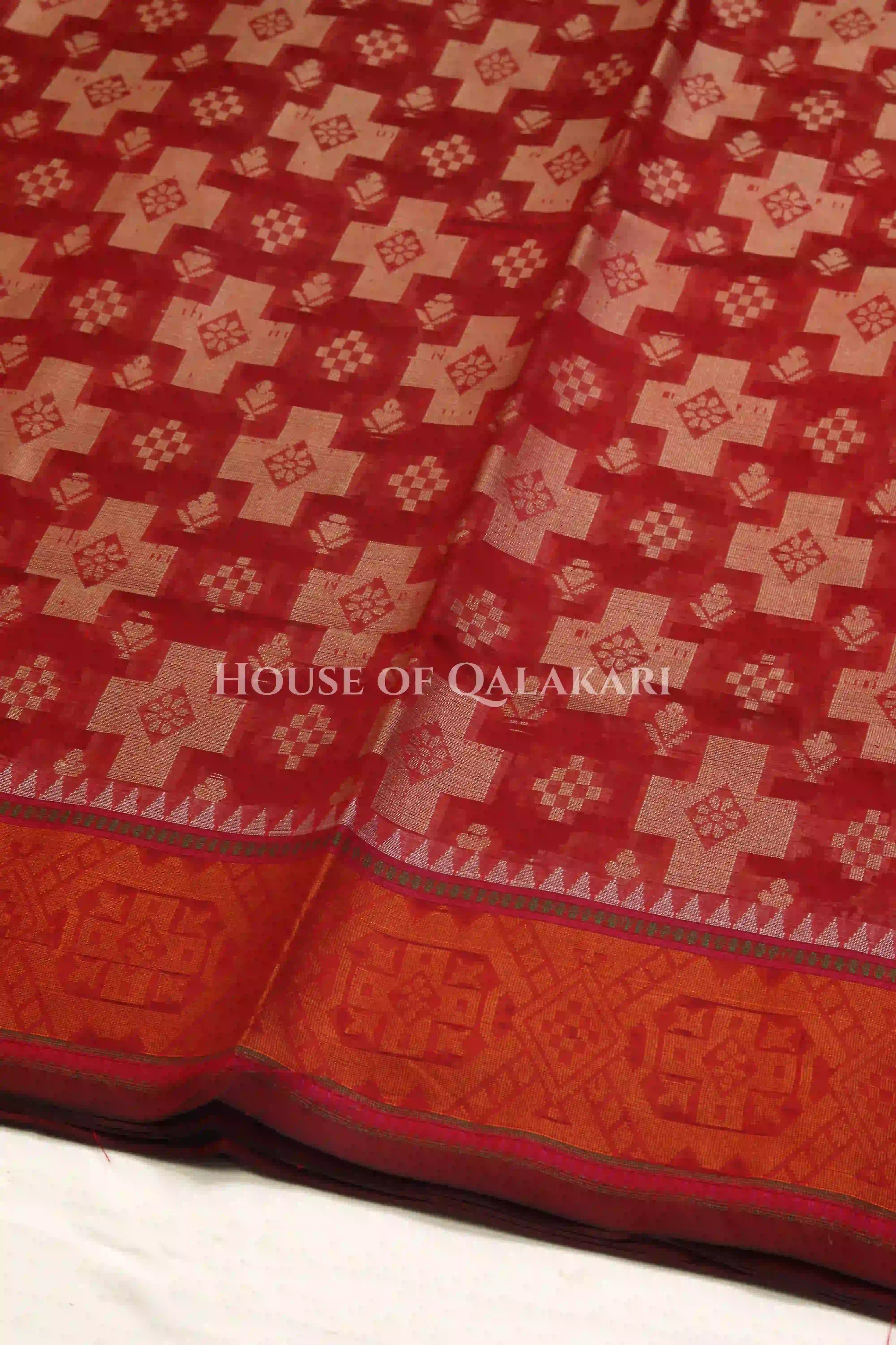 mulmul cotton patola saree body