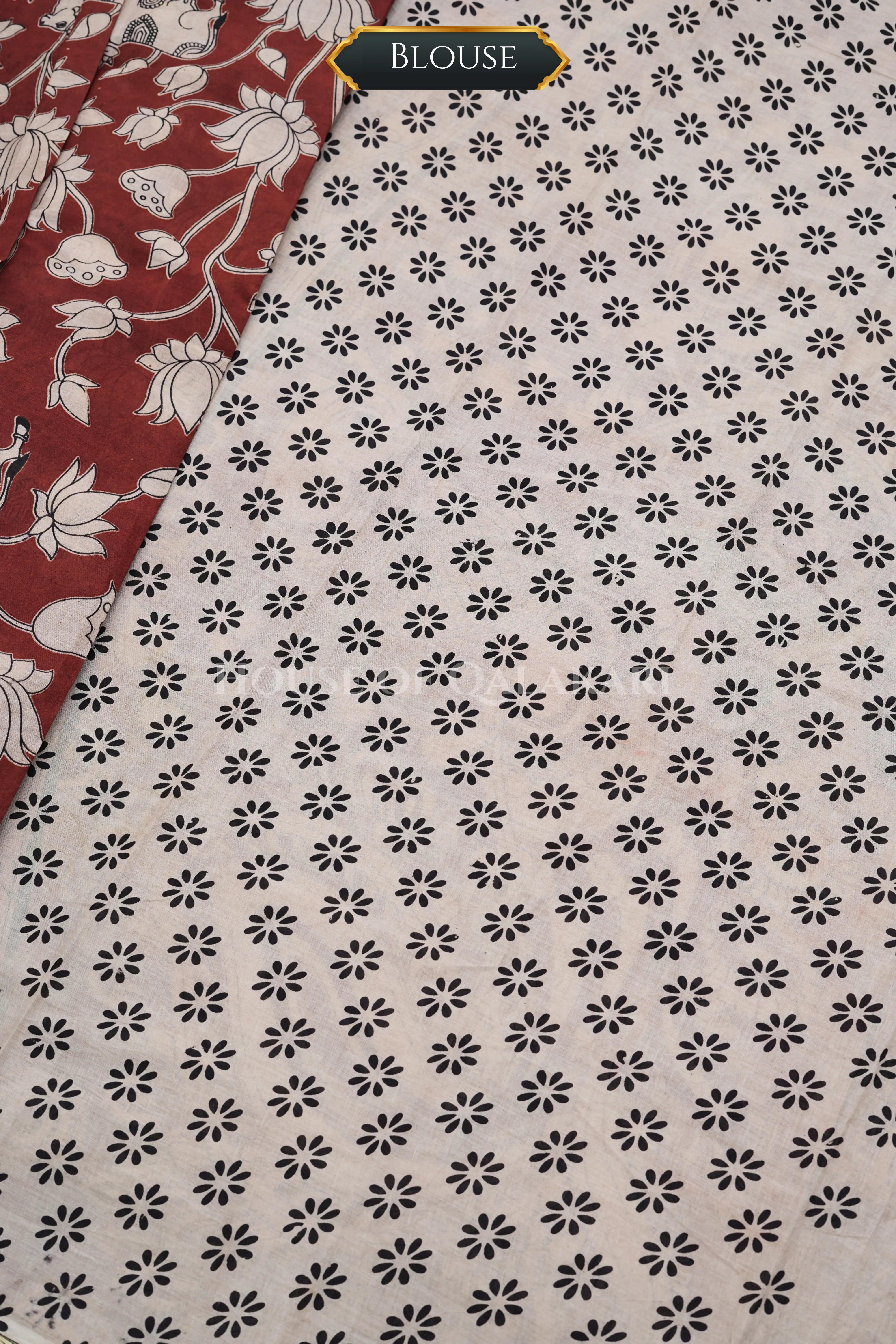 cotton kalamkari saree 0456 blouse