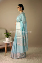 cotton saree side pose