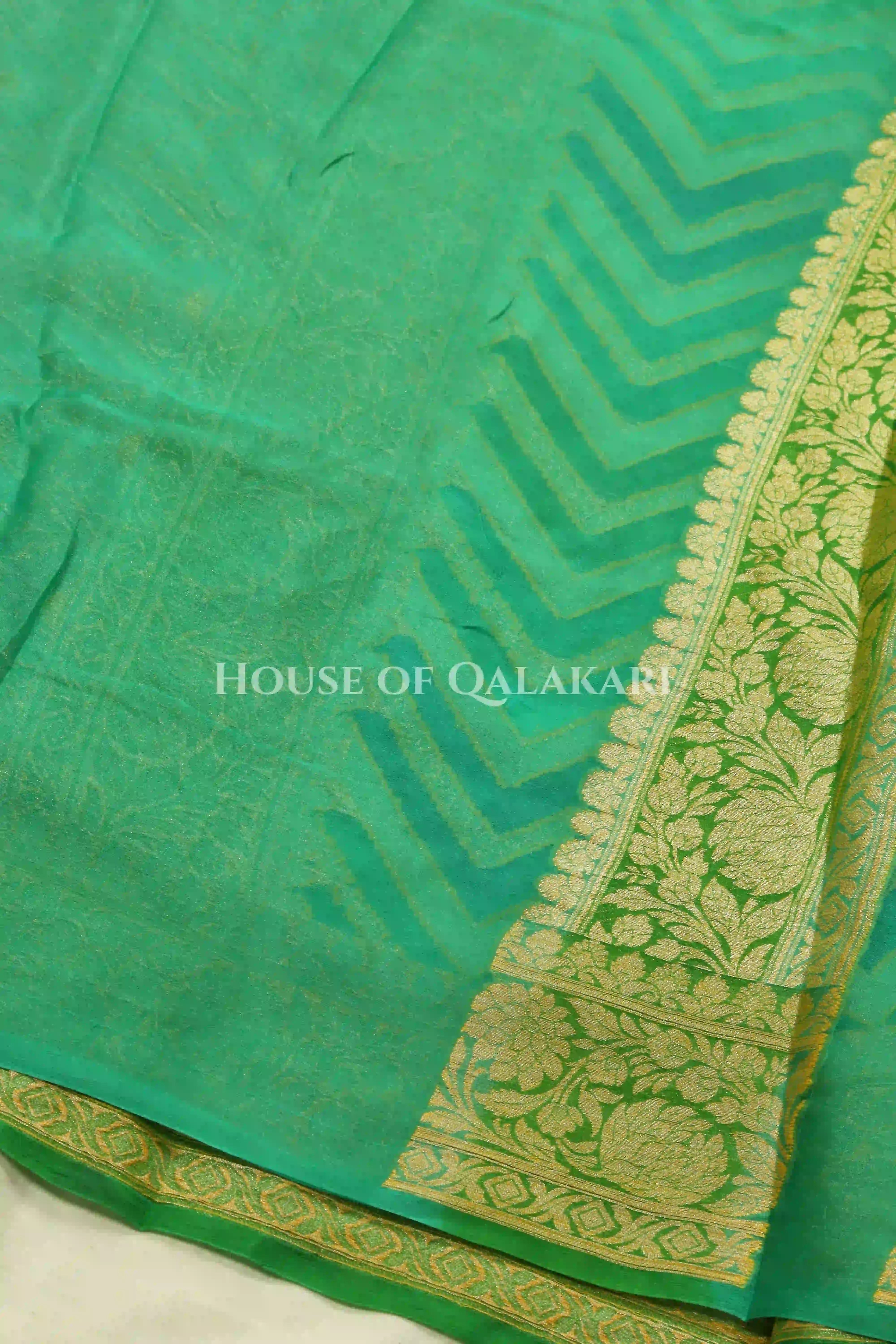 Khaddi Georget Silk Saree Blouse