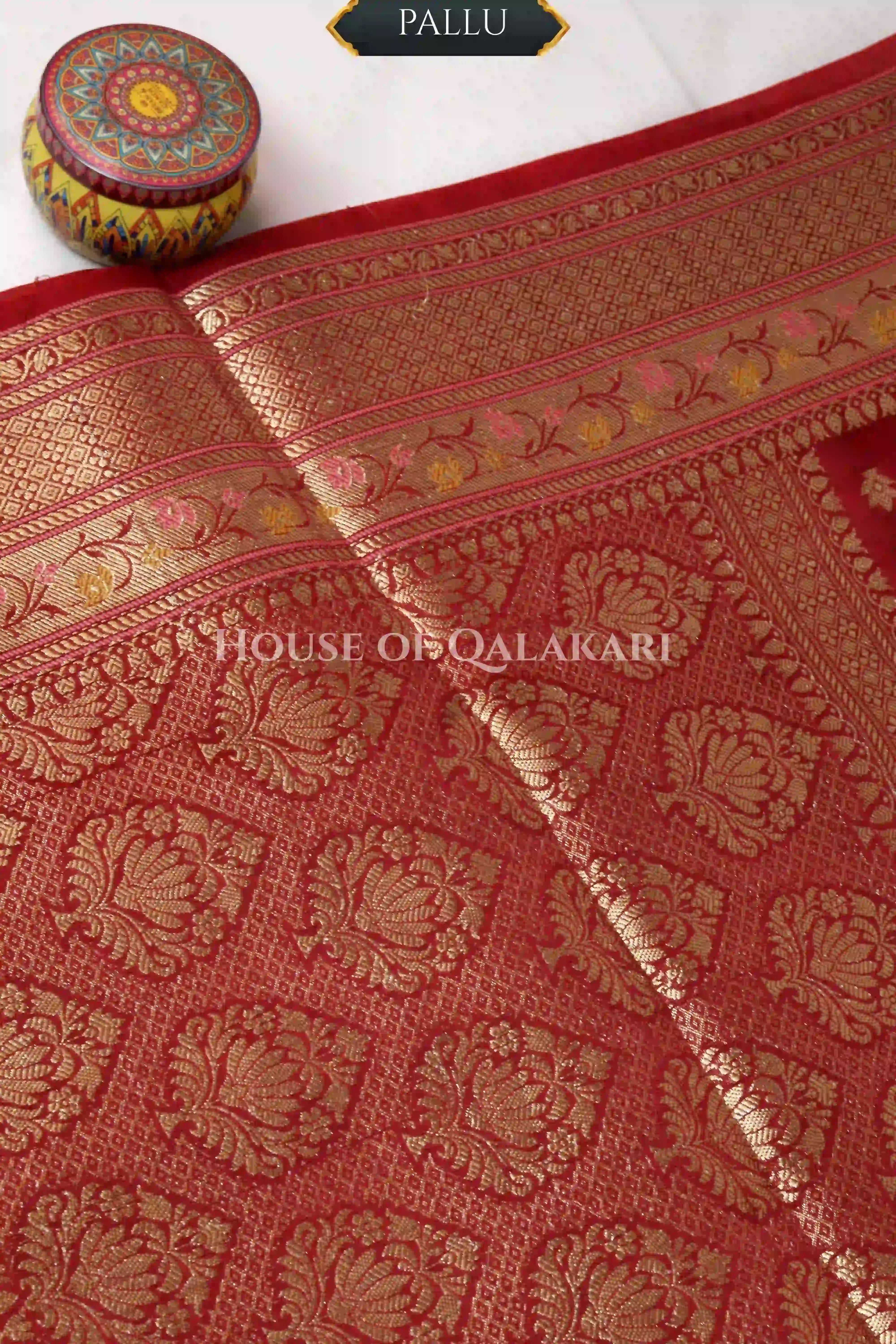 monga pure silk saree pallu